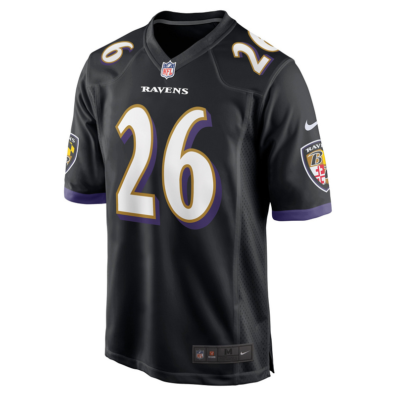 Men's Baltimore Ravens Rod Woodson Black Retired Player Jersey