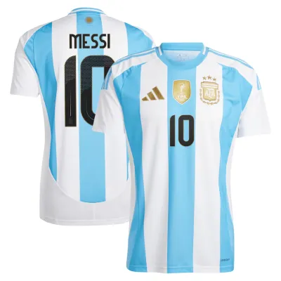 Lionel Messi Argentina National Team 2024 Home Replica Player Soccer Jersey 01