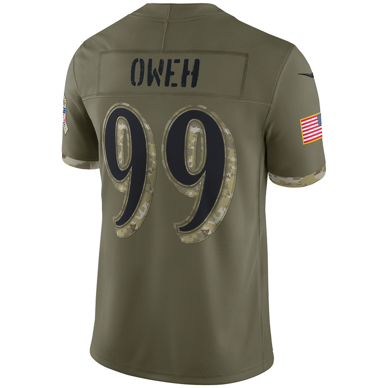 Men's Baltimore Ravens Olive 2022 Salute To Service Limited Jersey