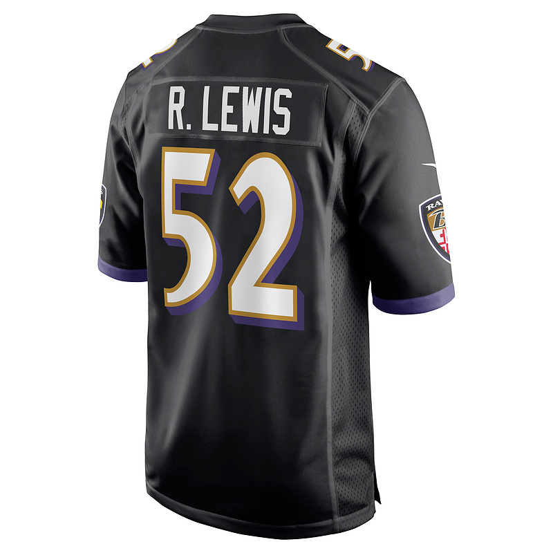 Men's Baltimore Ravens Ray Lewis Black Retired Player Jersey