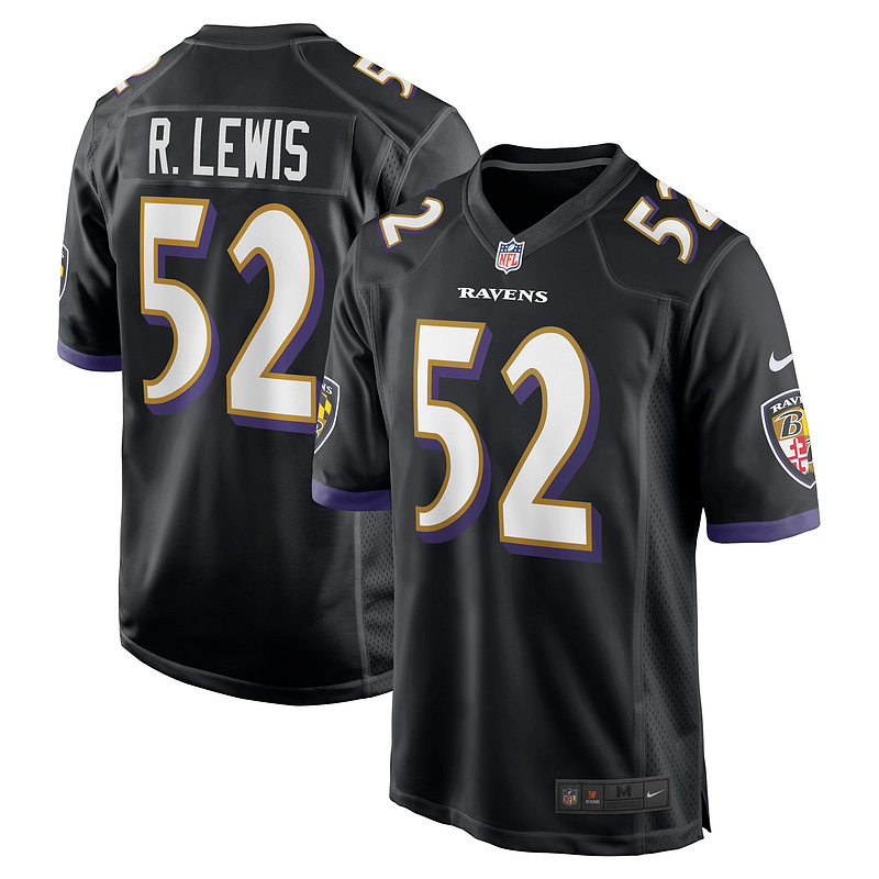 Men's Baltimore Ravens Ray Lewis Black Retired Player Jersey