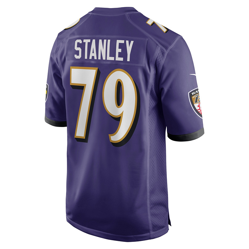 Men's Baltimore Ravens Ronnie Stanley Purple Game Jersey