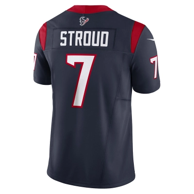 Men's Houston Texans C.J. Stroud Navy Vapor F.U.S.E. Limited Jersey 02