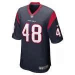 Men's Houston Texans Christian Harris Navy Game Player Jersey
