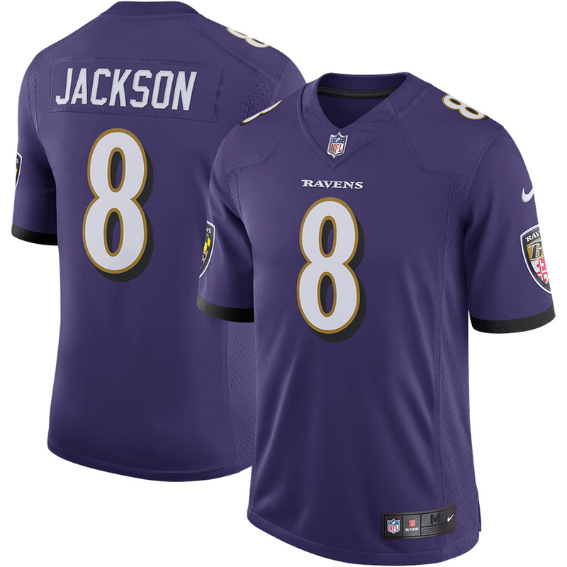 Men's Baltimore Ravens Lamar Jackson Purple Speed Machine Limited Jersey