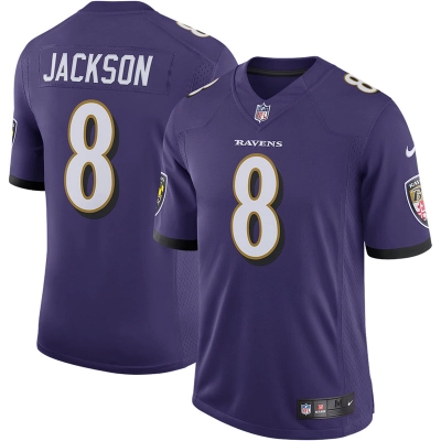 Men's Baltimore Ravens Lamar Jackson Purple Speed Machine Limited Jersey 01