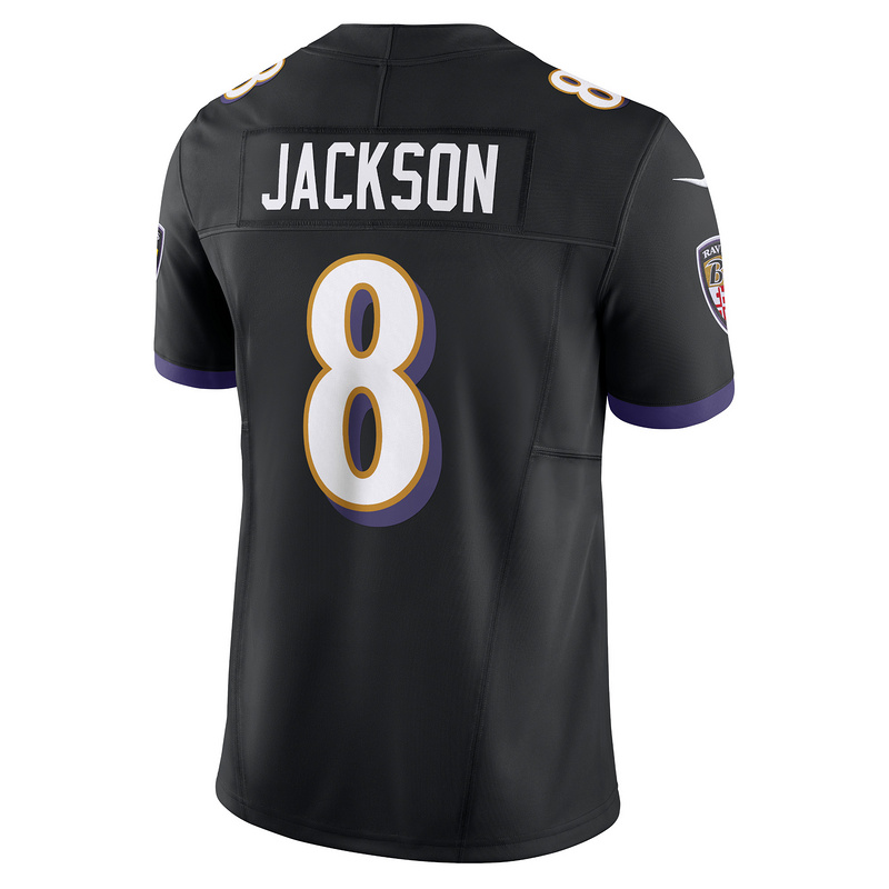 Men's Baltimore Ravens Lamar Jackson Black Vapor F.U.S.E. Limited Jersey
