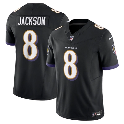 Men's Baltimore Ravens Lamar Jackson Black Vapor F.U.S.E. Limited Jersey 01