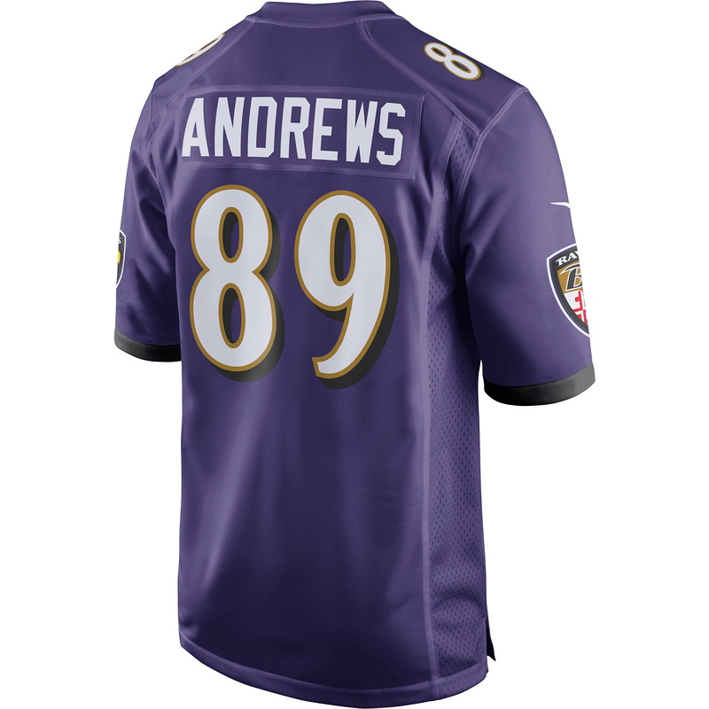 Men's Baltimore Ravens Mark Andrews Purple Game Jersey
