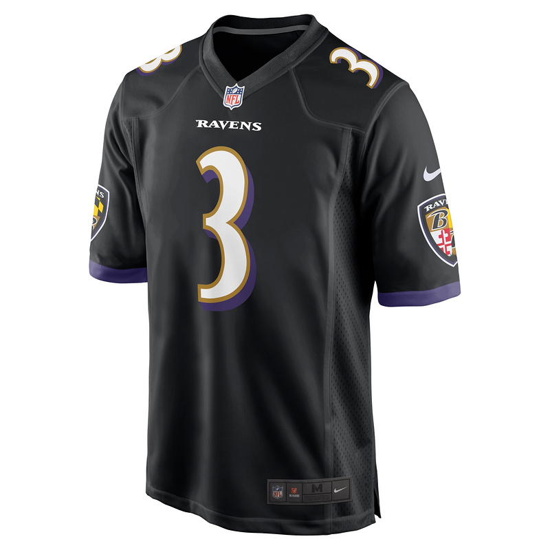 Men's Baltimore Ravens Odell Beckham Jr. Black Alternate Game Jersey