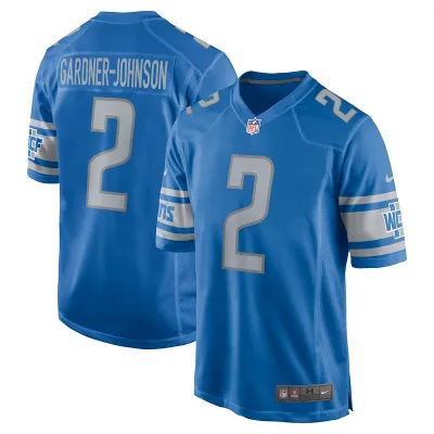 Men's Detroit Lions Chauncey Gardner-Johnson Blue Game Player Jersey 01
