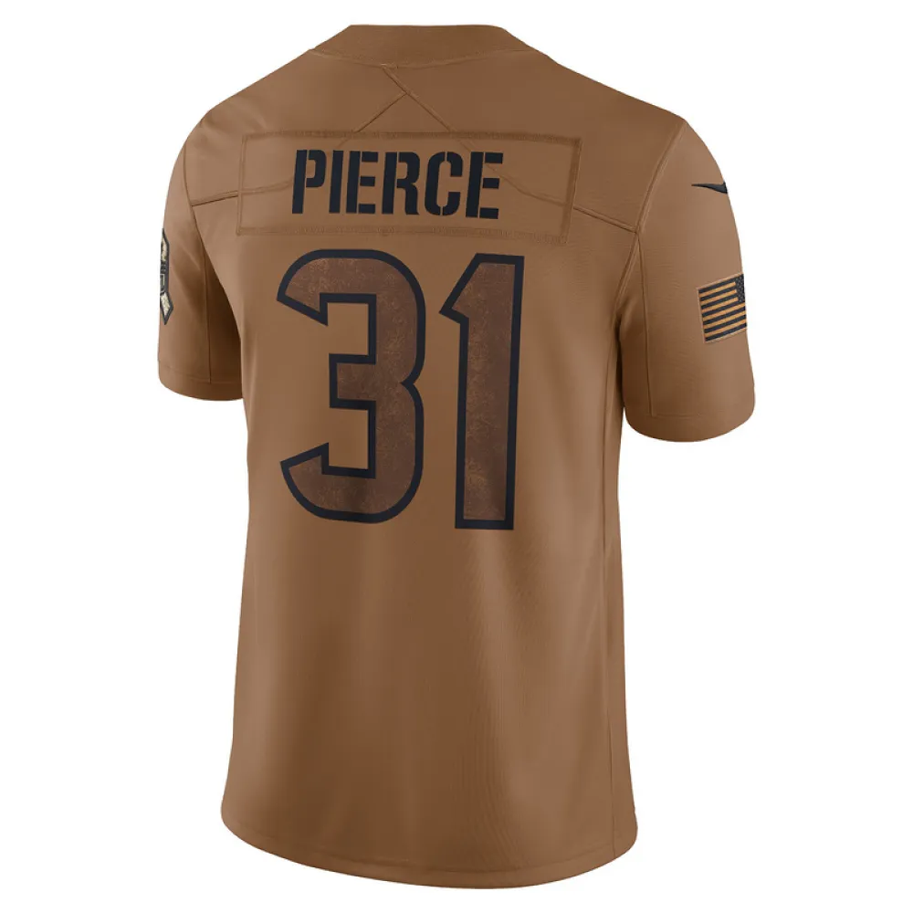 Men's Houston Texans Dameon Pierce Brown 2023 Salute To Service Limited Jersey