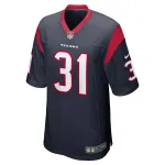 Men's Houston Texans Dameon Pierce Navy Game Player Jersey