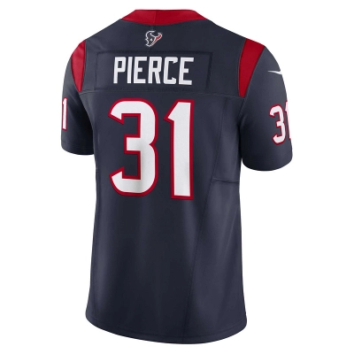 Men's Houston Texans Dameon Pierce Navy Vapor F.U.S.E. Limited Jersey 02