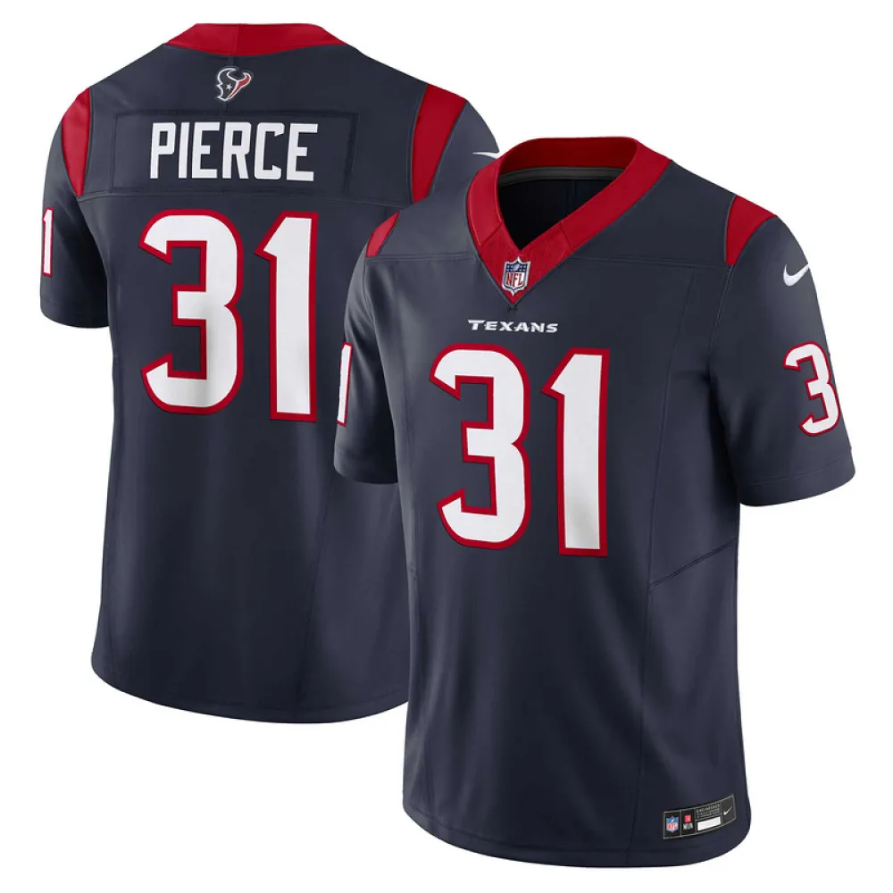 Men's Houston Texans Dameon Pierce Navy Vapor F.U.S.E. Limited Jersey