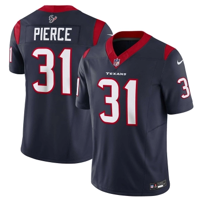 Men's Houston Texans Dameon Pierce Navy Vapor F.U.S.E. Limited Jersey 01