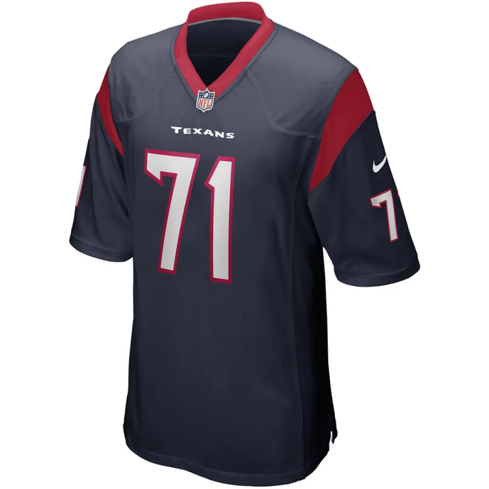 Men's Houston Texans Tytus Howard Navy Game Jersey