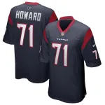 Men's Houston Texans Tytus Howard Navy Game Jersey