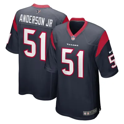 Men's Houston Texans Will Anderson Jr. Navy 2023 NFL Draft First Round Pick Game Jersey 01