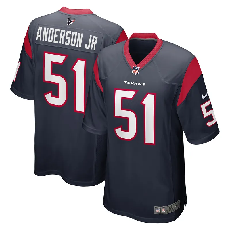 Men's Houston Texans Will Anderson Jr. Navy 2023 NFL Draft First Round Pick Game Jersey