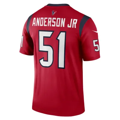 Men's Houston Texans Will Anderson Jr. Red Legend Jersey 02
