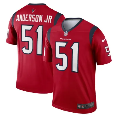 Men's Houston Texans Will Anderson Jr. Red Legend Jersey 01