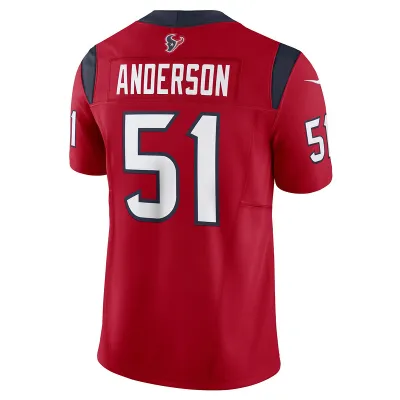 Men's Houston Texans Will Anderson Jr. Red Vapor F.U.S.E. Limited Jersey 02