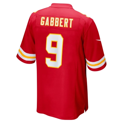 Men's Kansas City Chiefs Blaine Gabbert Red Game Jersey 02