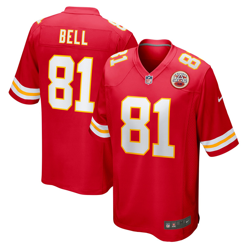 Men's Kansas City Chiefs Blake Bell Red Game Player Jersey