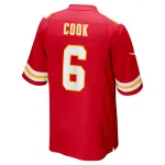 Men's Kansas City Chiefs Bryan Cook Red Game Player Jersey