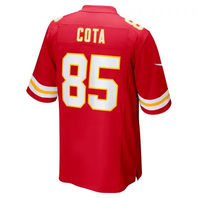 Men's Kansas City Chiefs Chase Cota Red Game Jersey 02