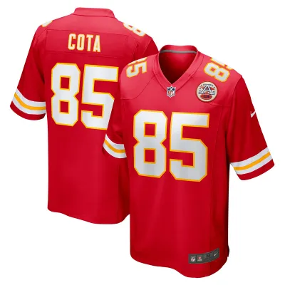 Men's Kansas City Chiefs Chase Cota Red Game Jersey 01
