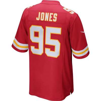 Men's Kansas City Chiefs Chris Jones Red Game Jersey 02