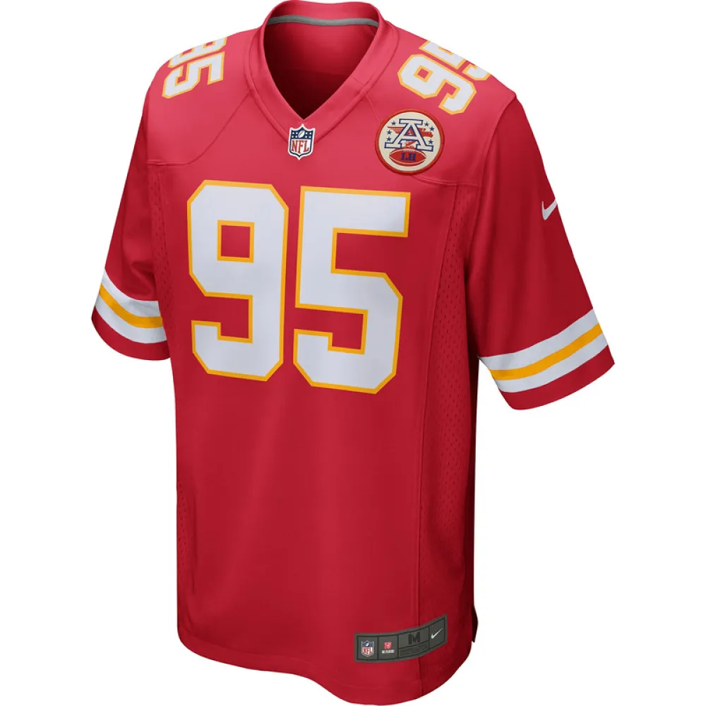 Men's Kansas City Chiefs Chris Jones Red Game Jersey