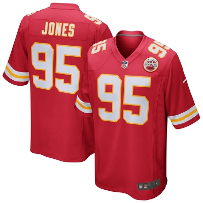 Men's Kansas City Chiefs Chris Jones Red Game Jersey 01
