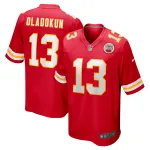 Men's Kansas City Chiefs Chris Oladokun Red Game Jersey