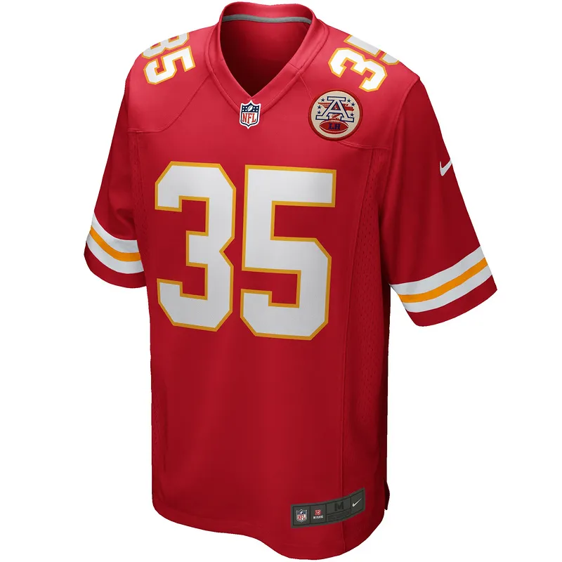 Men's Kansas City Chiefs Christian Okoye Red Game Retired Player Jersey