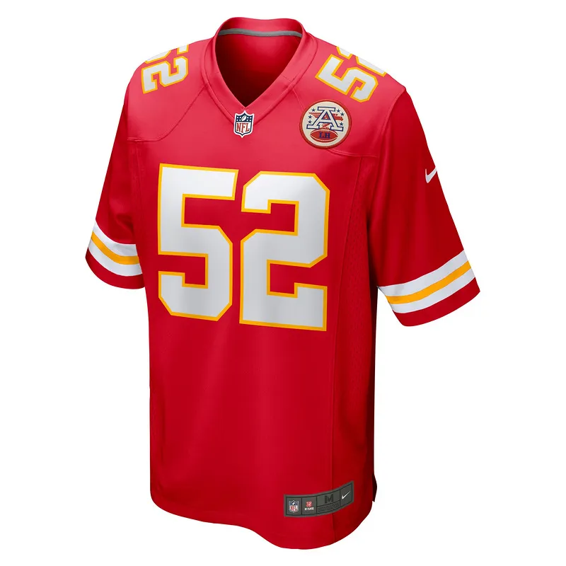 Men's Kansas City Chiefs Creed Humphrey Red Game Jersey