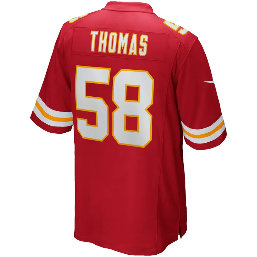 Men's Kansas City Chiefs Derrick Thomas Red Game Retired Player Jersey