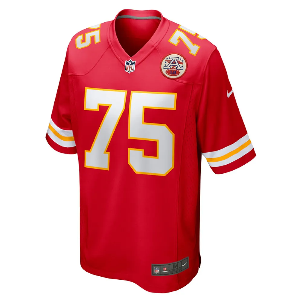 Men's Kansas City Chiefs Darian Kinnard Red Game Player Jersey