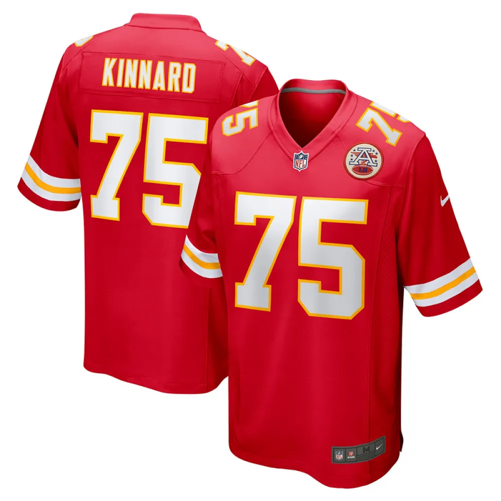 Men's Kansas City Chiefs Darian Kinnard Red Game Player Jersey