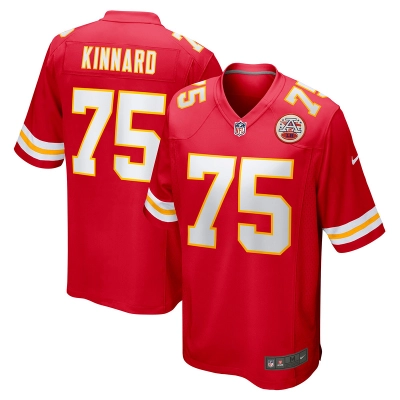 Men's Kansas City Chiefs Darian Kinnard Red Game Player Jersey 01