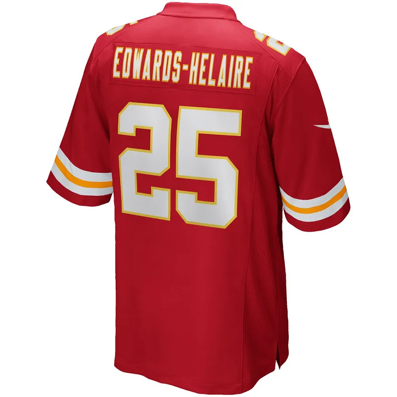 Men's Kansas City Chiefs Clyde Edwards-Helaire Player Game Jersey