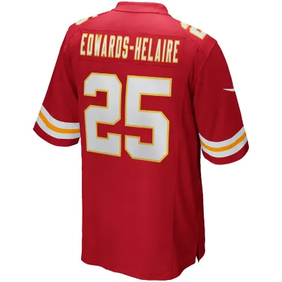 Men's Kansas City Chiefs Clyde Edwards-Helaire Player Game Jersey 02