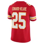 Men's Kansas City Chiefs Clyde Edwards-Helaire Red Vapor Limited Jersey