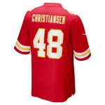 Men's Kansas City Chiefs Cole Christiansen Red Game Player Jersey