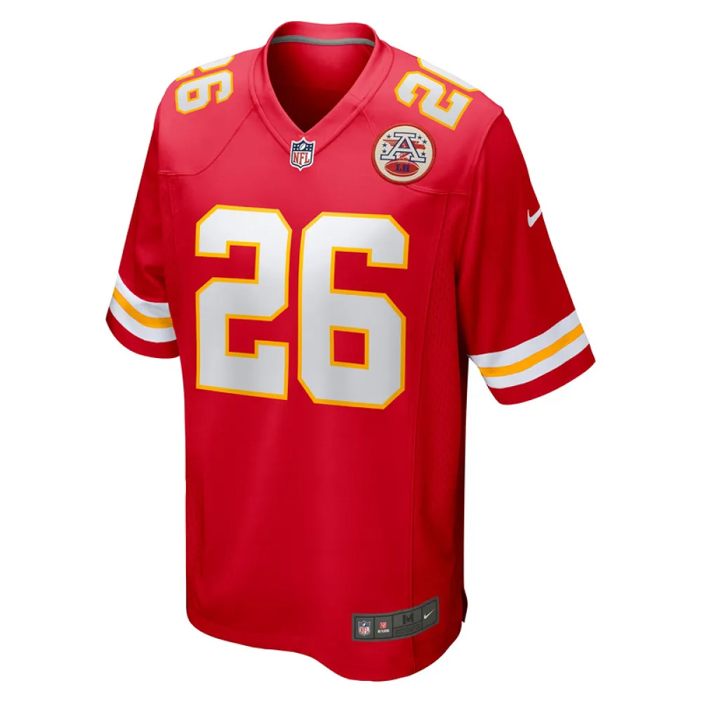 Men's Kansas City Chiefs Deon Bush Red Game Player Jersey