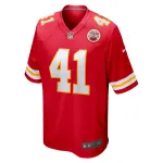 Men's Kansas City Chiefs James Winchester Red Game Jersey