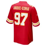 Men's Kansas City Chiefs Felix Anudike-Uzomah Red 2023 NFL Draft First Round Pick Game Jersey