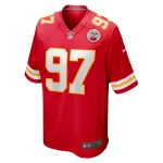 Men's Kansas City Chiefs Felix Anudike-Uzomah Red 2023 NFL Draft First Round Pick Game Jersey